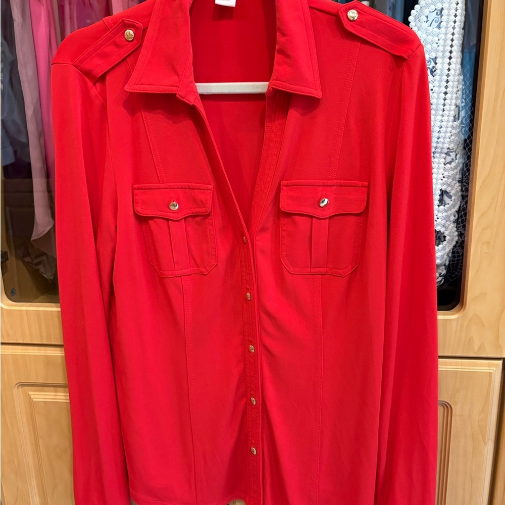 Cache Button-Up blouse